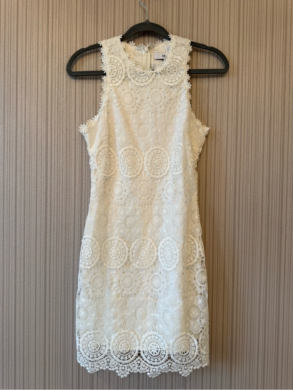 Likely white Crochet Mini Dress
